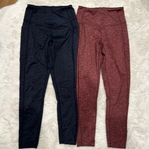 Two Zella leggings